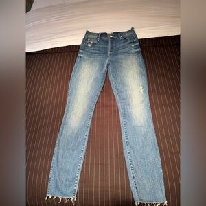 MOTHER the stunner ankle fray color graffiti girl